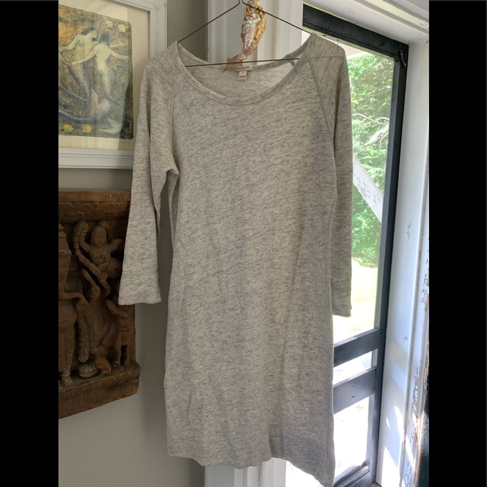 J Crew Heather Gray Sweatshirt Dress Size Small